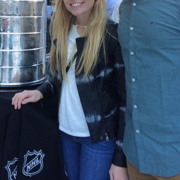 Bar III black leather acid wash jacket - Picture 5 of 5